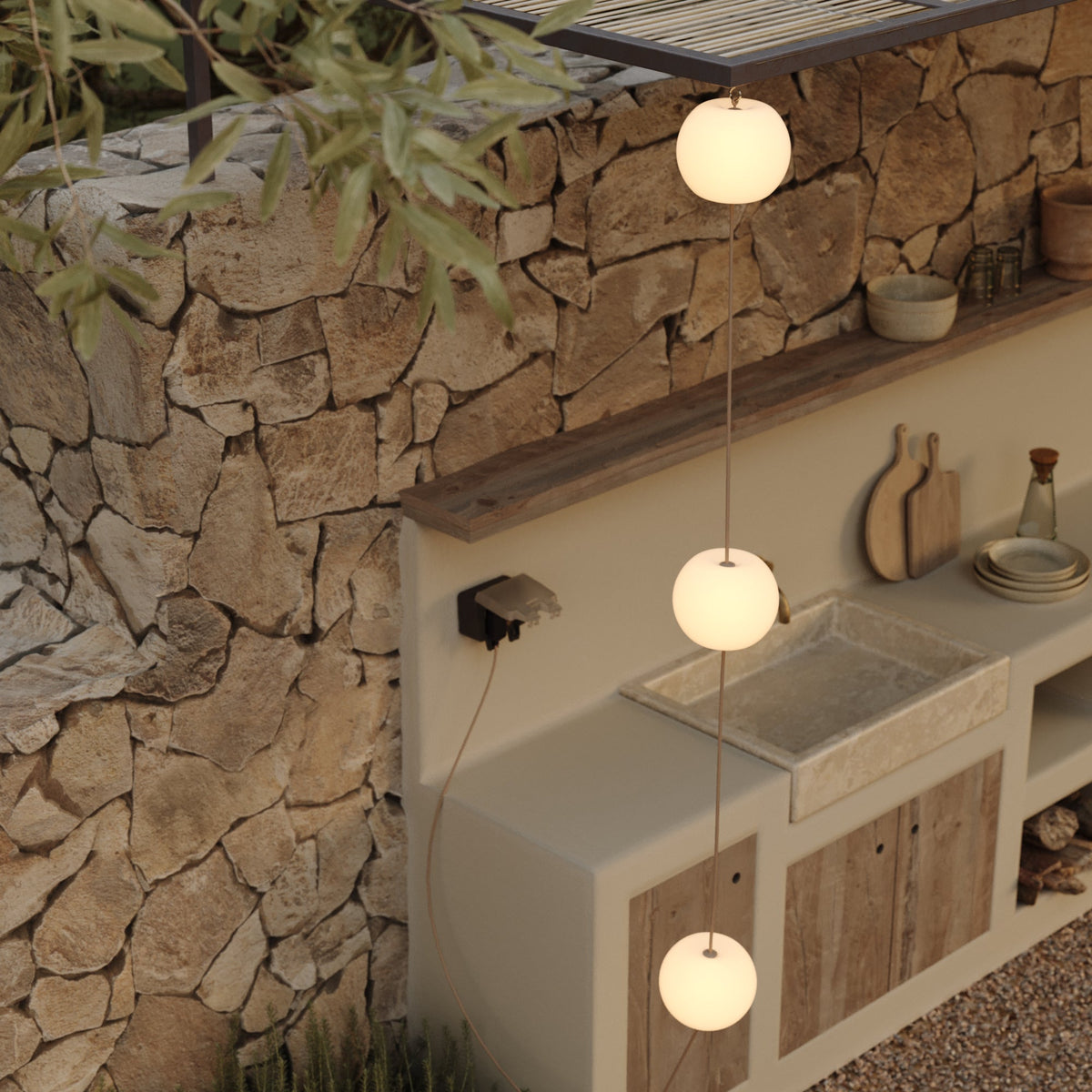 Terminale di chiusura con anello - Marina - Desert brown