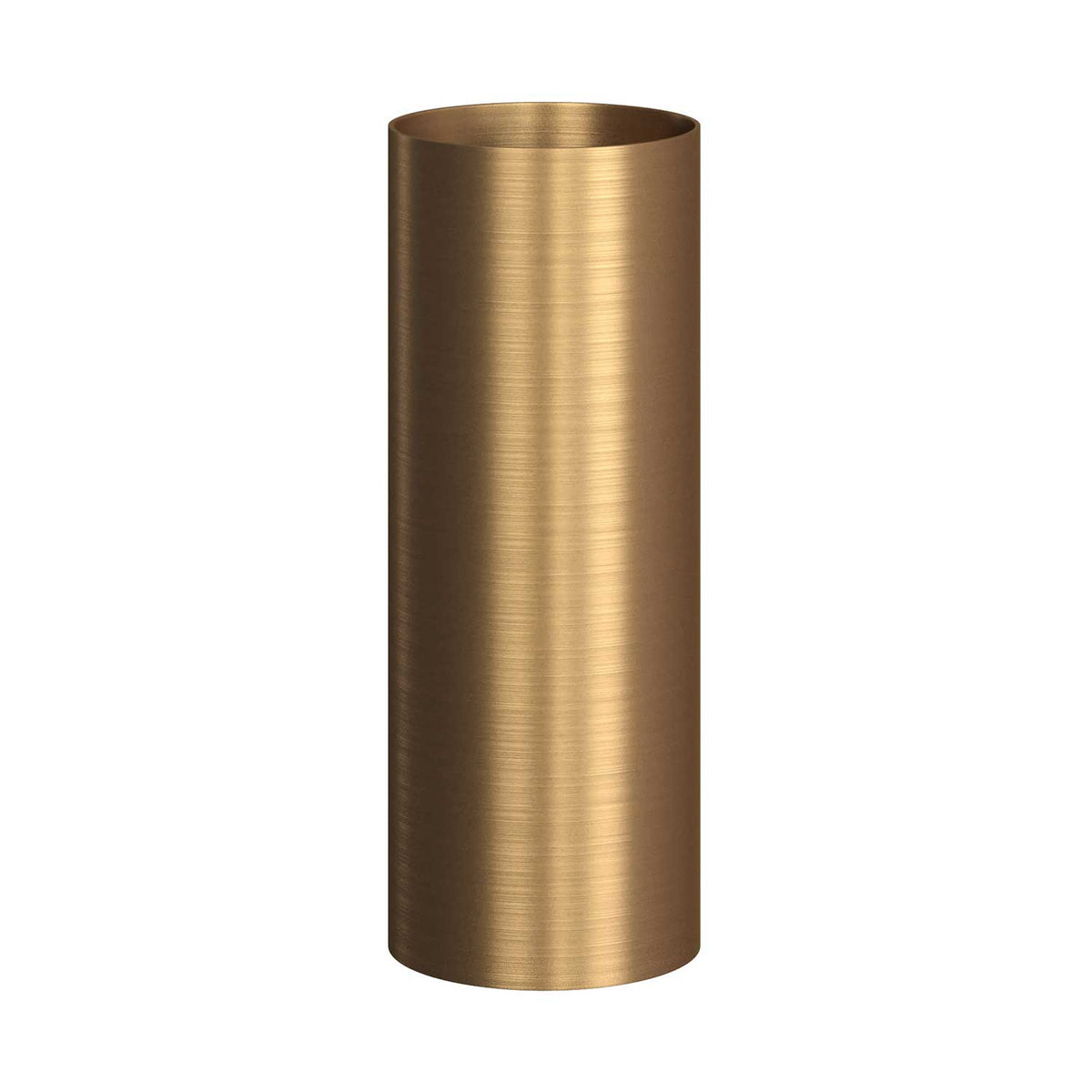 Tub-E14, tubo in metallo per faretto con portalampada doppia ghiera E14 - Bronzo satinato