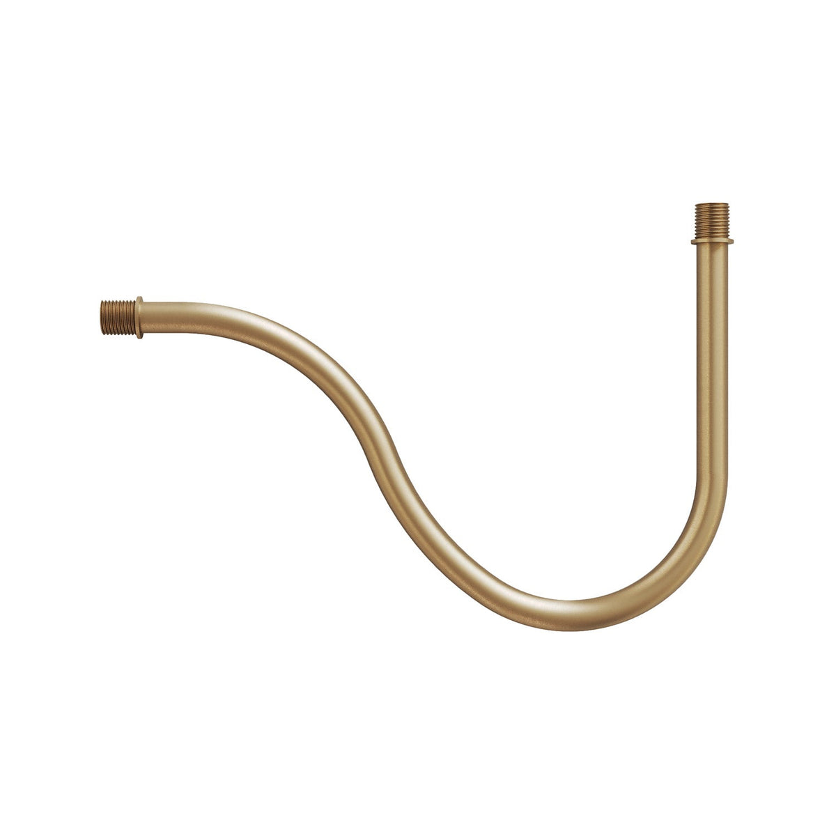 Tubo curvo di estensione a S per lampada, 16,5 cm in metallo - Bronzo satinato